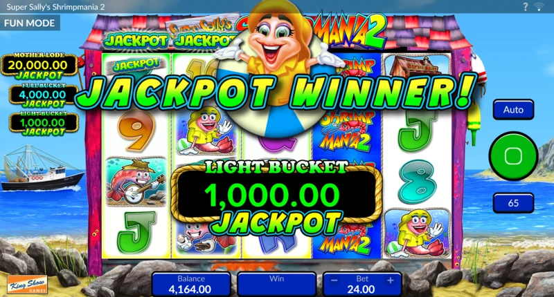 Super Sally's Shrimpmania 2 – lansarea jocului pick-and-win cu coșuri, cu alegerea între coșuri și Free Spins